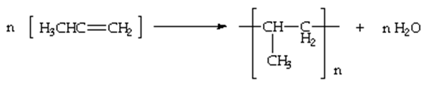 Polimerización de propileno en polipropileno